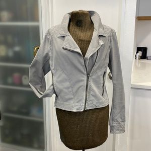 Anthropology Bomber Jacket - Grey - Medium